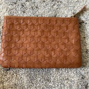 Madewell pouch Leather woven